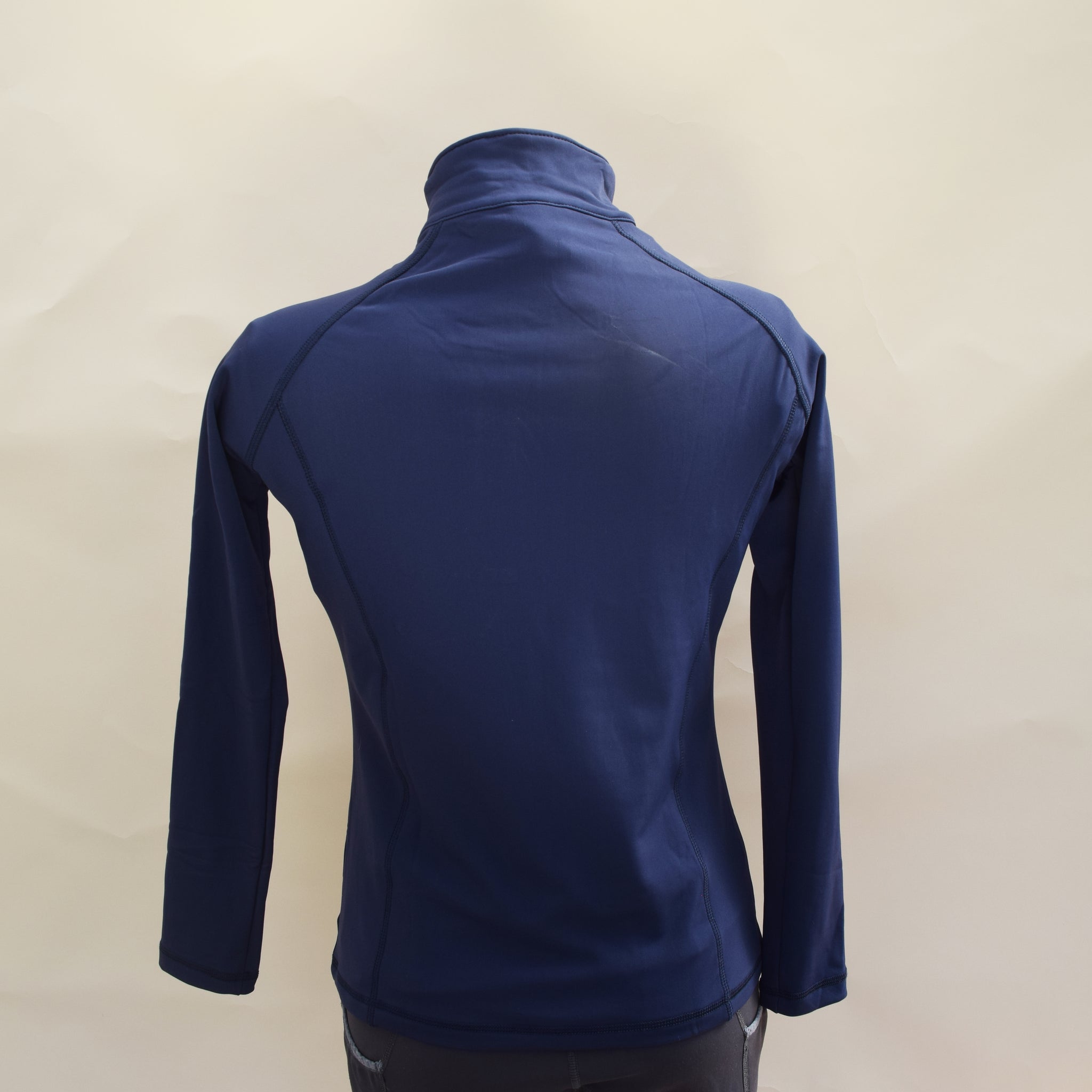 Fitted Long Sleeve Top - Navy
